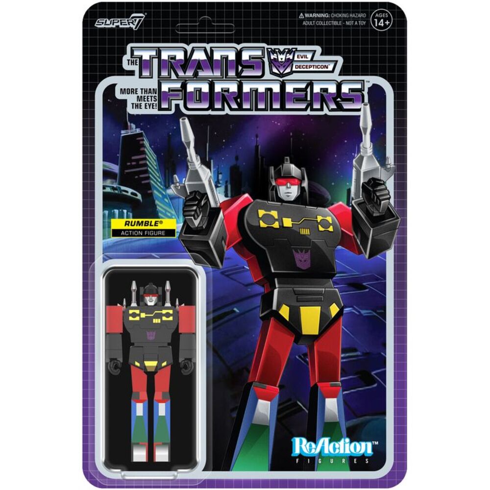 Super7 - Transformers - Reaction Figures Wv8 - Rumble (Red)  COLLECTIBLES